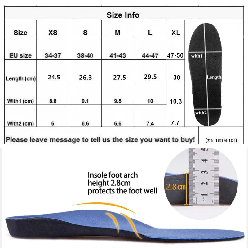 3d Design Ortic Insoles with Arch Support and Plush Comfort