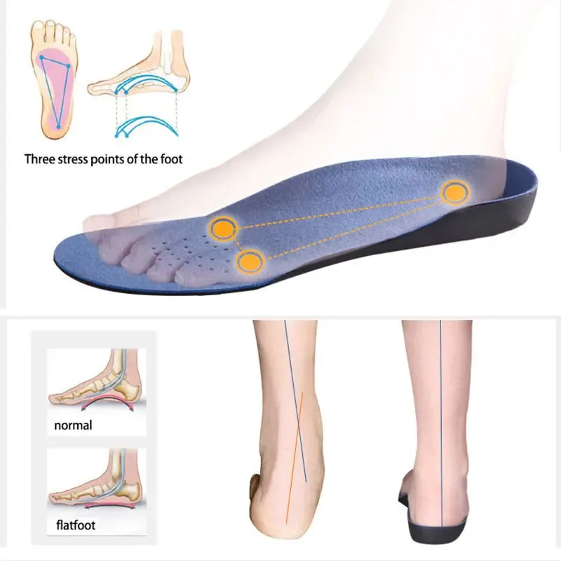 3d Design Ortic Insoles with Arch Support and Plush Comfort