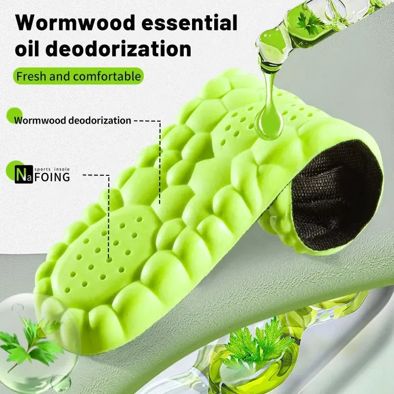 4d Sport Insole Super Soft Shock Absorbing Sole Pads for Feet Arch Support Orthopedic Inserts