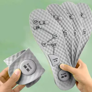 Breathable Foot Acupressure Insoles for Sweat Absorption