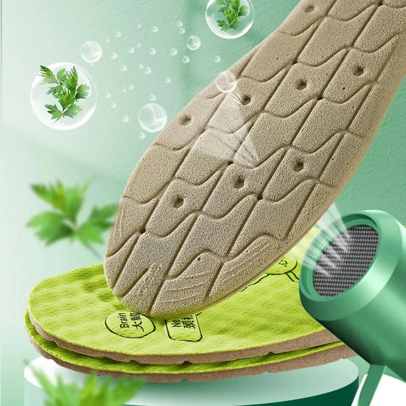 Breathable Foot Acupressure Insoles for Sweat Absorption