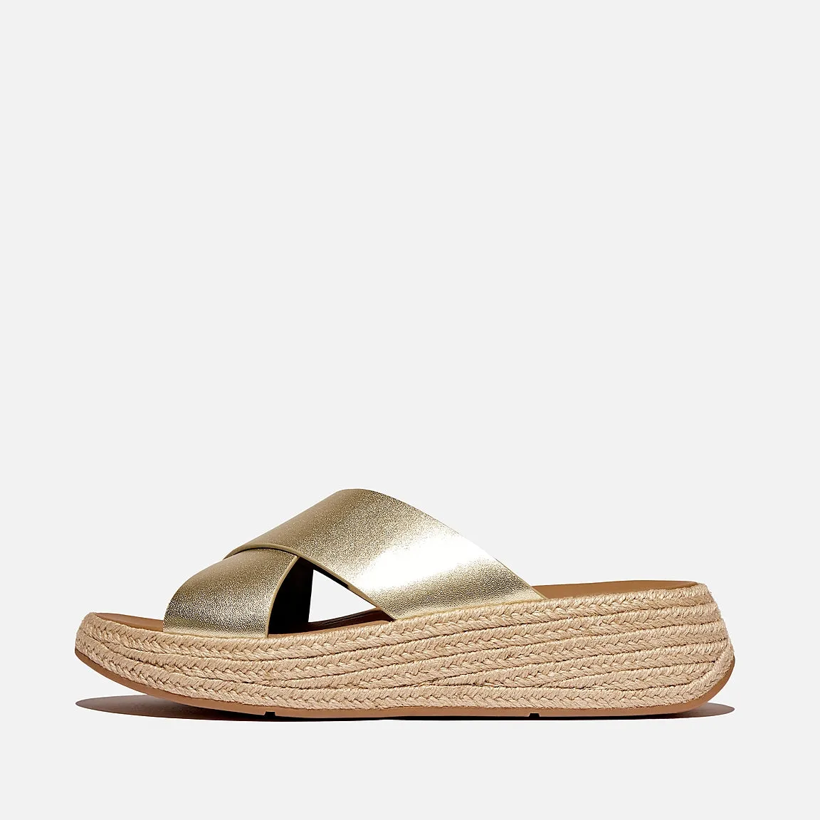 Cross Strap Sandal - Gold