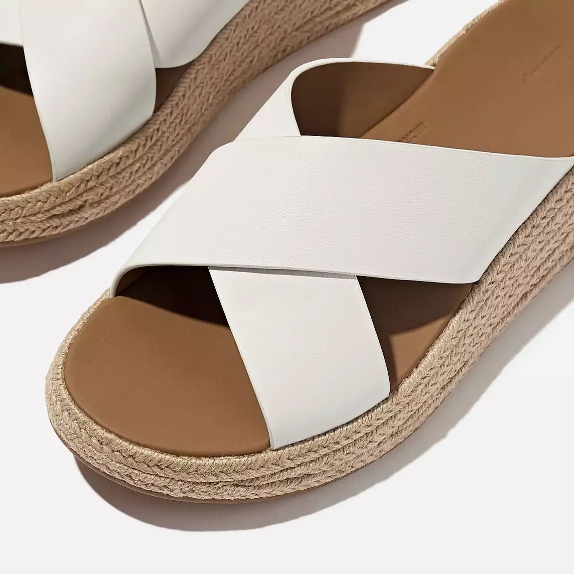 Cross Strap Sandal - White