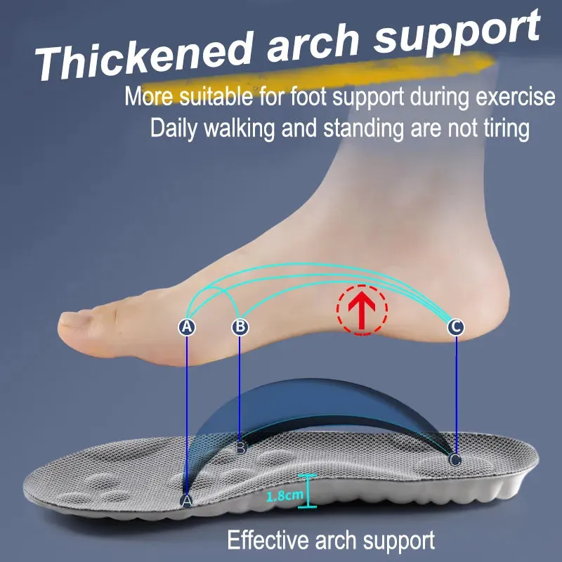 High Elasticity Latex Sport Insoles Soft Shoe Pads