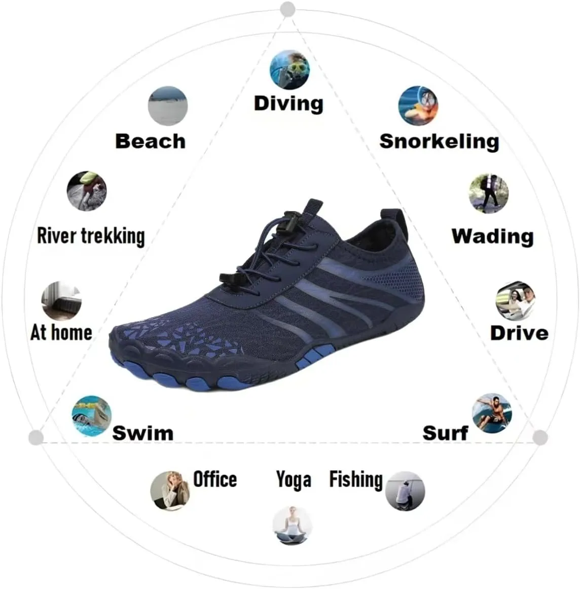 Hike Barefoot Shoes Women,2025 New Hiking Barefoot Shoes for Women Men , Breathable & Non-Slip Athletic Footwear, comfortable breathable zero-drop trail running shoes, Water Shoes Women Men quick-drying non-slip wide-toe box water shoes