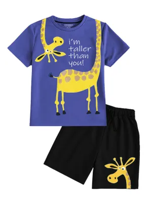 I'm Taller Than You Giraffe Cotton Set