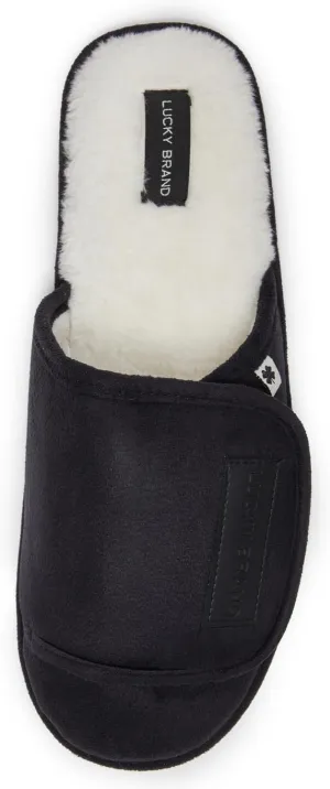 Lucky Brand Micro-Suede Scuff Indoor Slippers for Men with Plush Lining