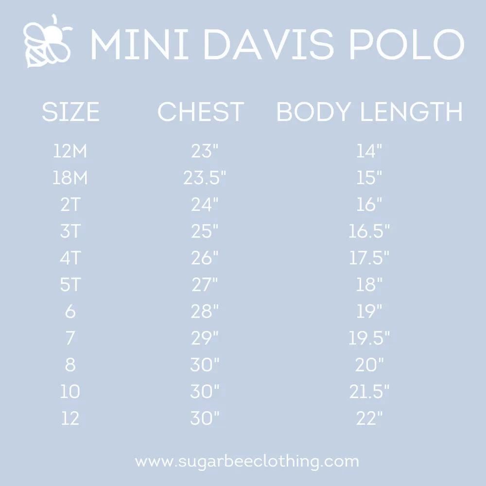 Mini Davis Pocket Polo - Cafe Au Lait Gingham