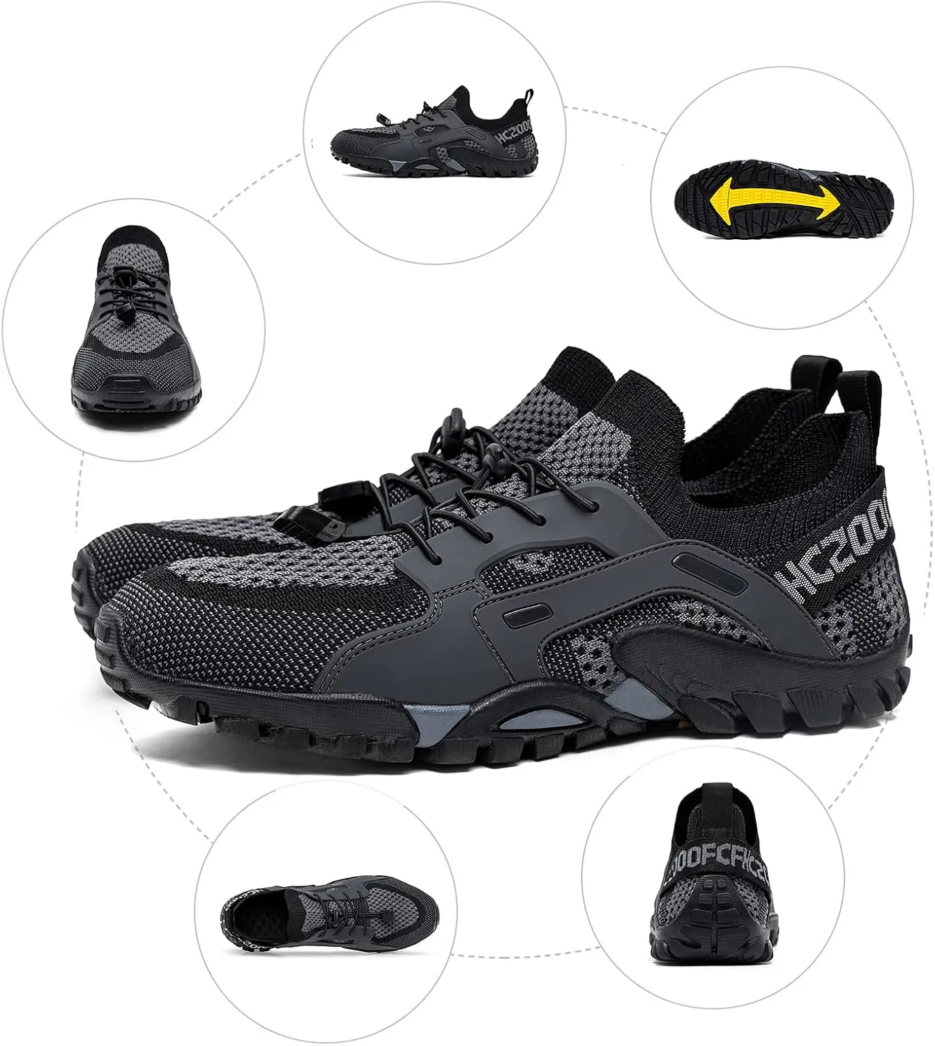 SOBASO Water Shoes Women Men Quick Drying Swim Beach Aqua Shoes for Water Sport Diving Hiking Sailing Travel