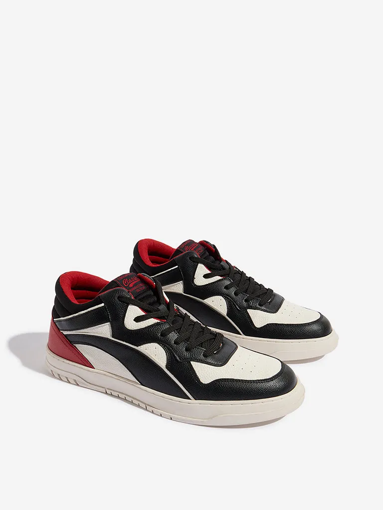 SOLEPLAY Black Colour-Blocked High-Top Sneakers